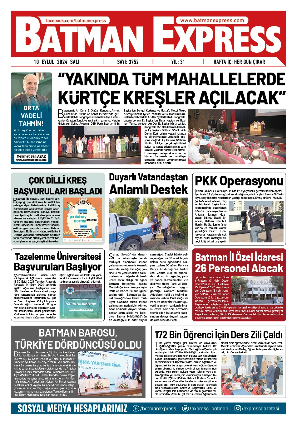 10 EYL&Uuml;L 2024 SALI