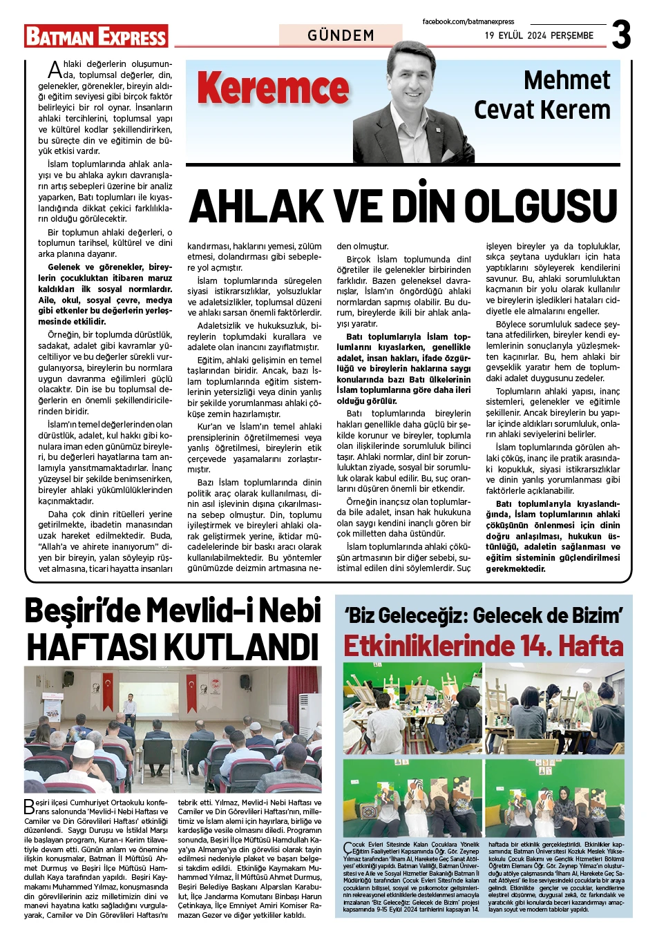 19 EYLÜL 2024 PERŞEMBE