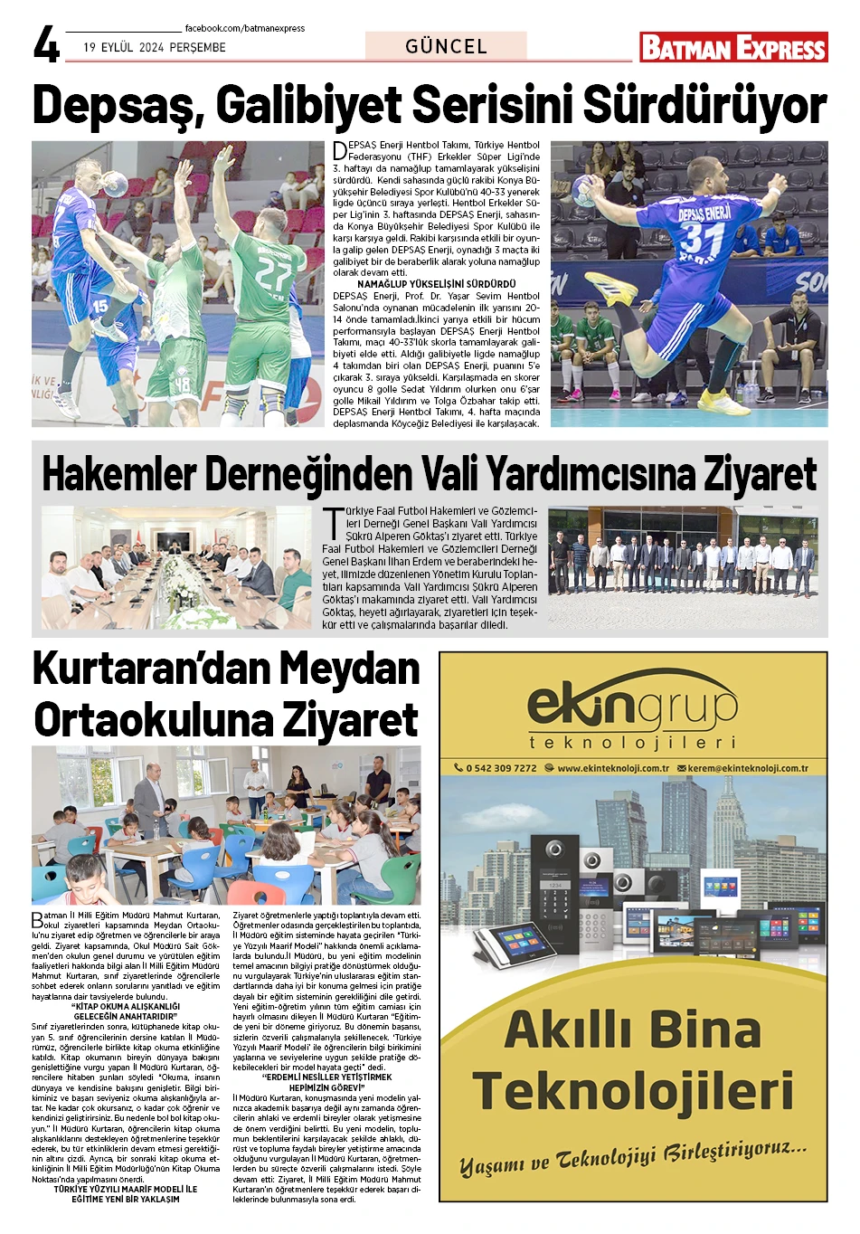 19 EYLÜL 2024 PERŞEMBE