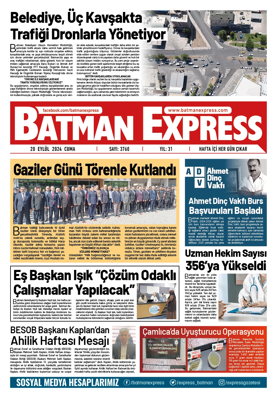 20 EYL&Uuml;L 2024 CUMA