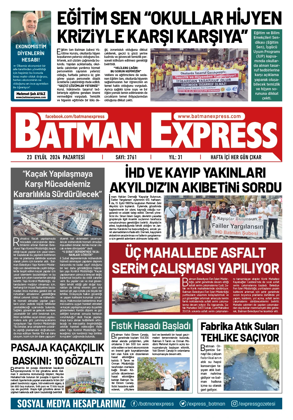 23 EYL&Uuml;L 2024 PAZARTESİ