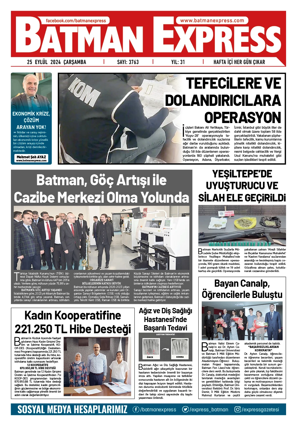 25 EYL&Uuml;L 2024 &Ccedil;ARŞAMBA