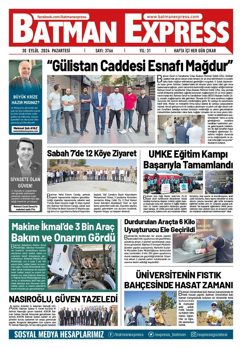 30 EYL&Uuml;L 2024 PAZARTESİ