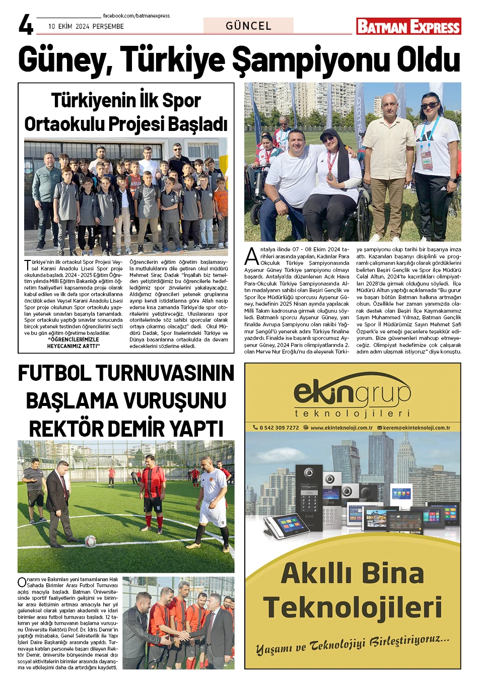 10 EKİM 2024 PERŞEMBE