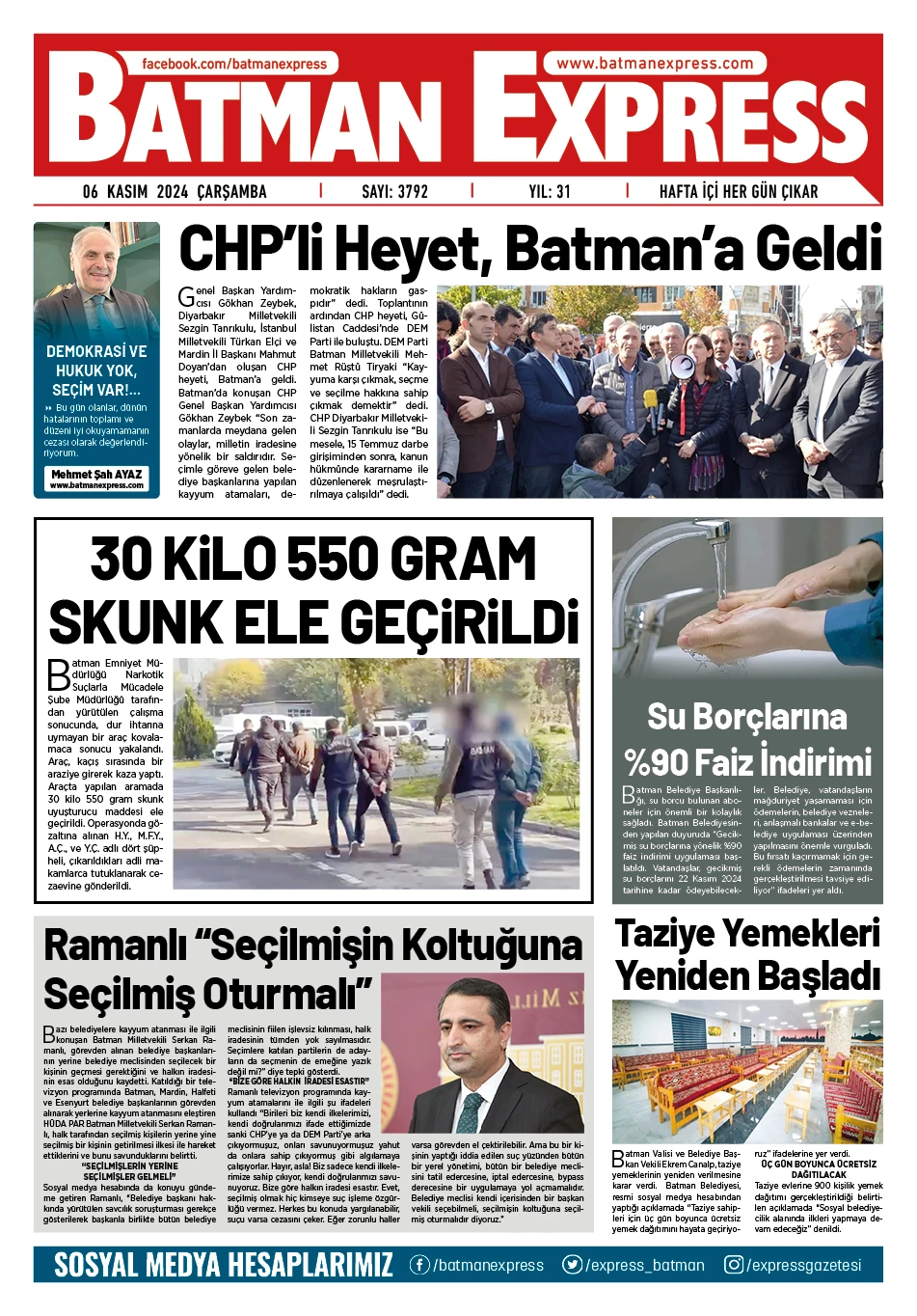 05 KASIM 2024 &Ccedil;ARŞAMBA