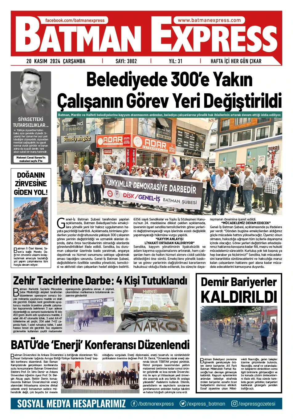 20 KASIM 2024 &Ccedil;ARŞAMBA