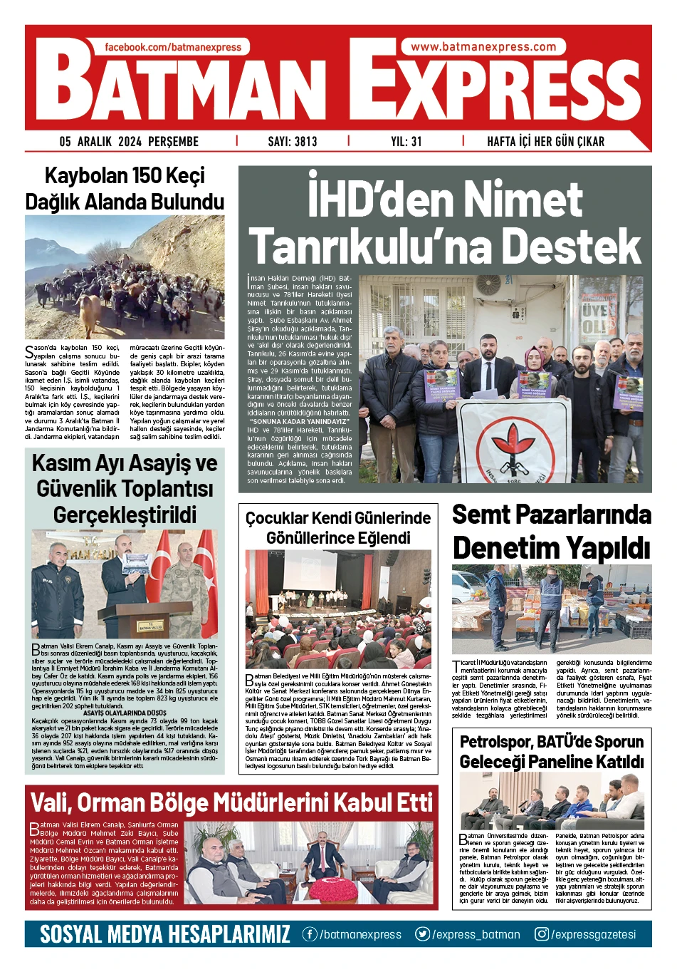 05 ARALIK 2024 PERŞEMBE