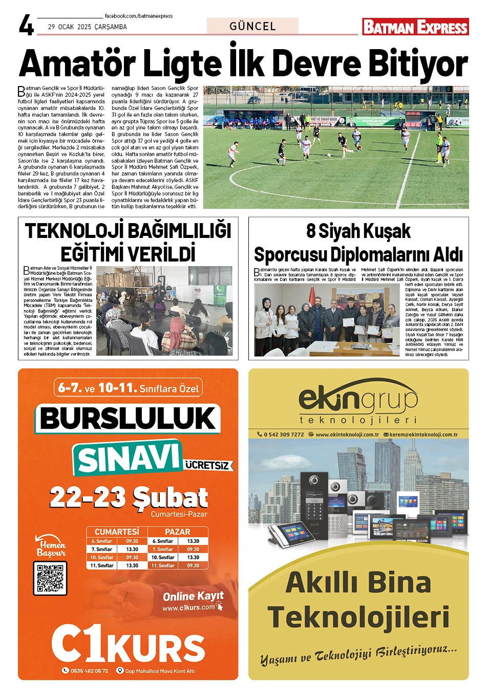 29 OCAK 2025 ÇARŞAMBA