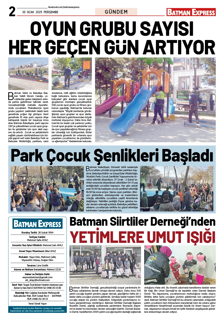 30 OCAK 2025 PERŞEMBE