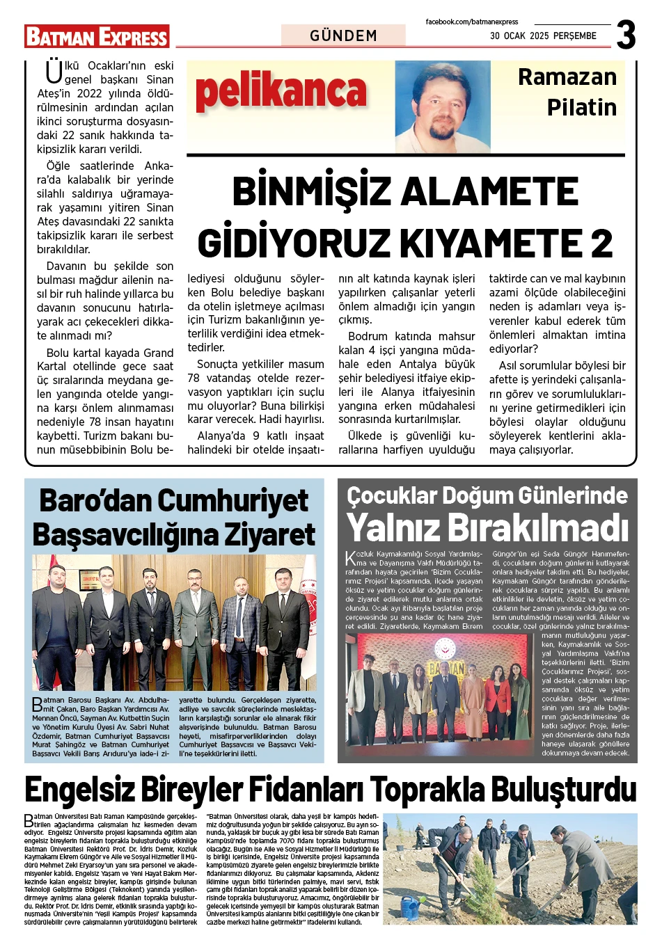 30 OCAK 2025 PERŞEMBE