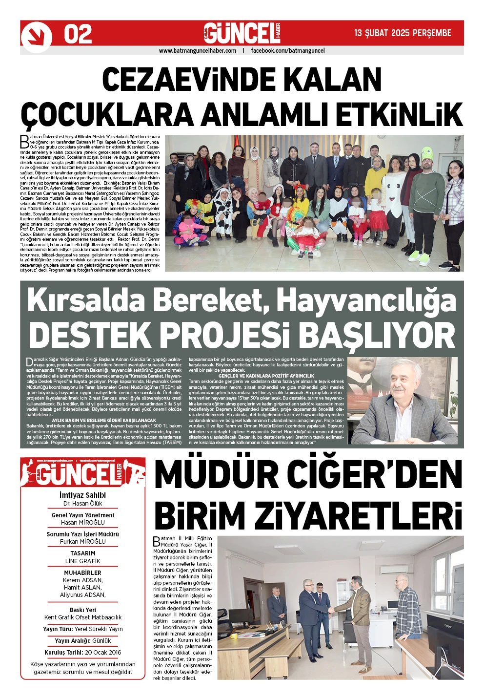 BATMAN GÜNCEL GAZETESİ