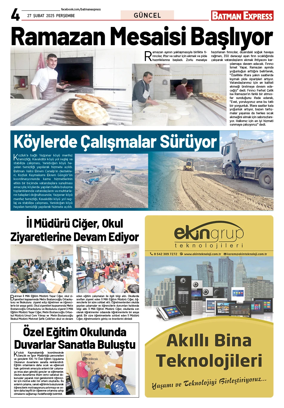 27 ŞUBAT 2025 PERŞEMBE