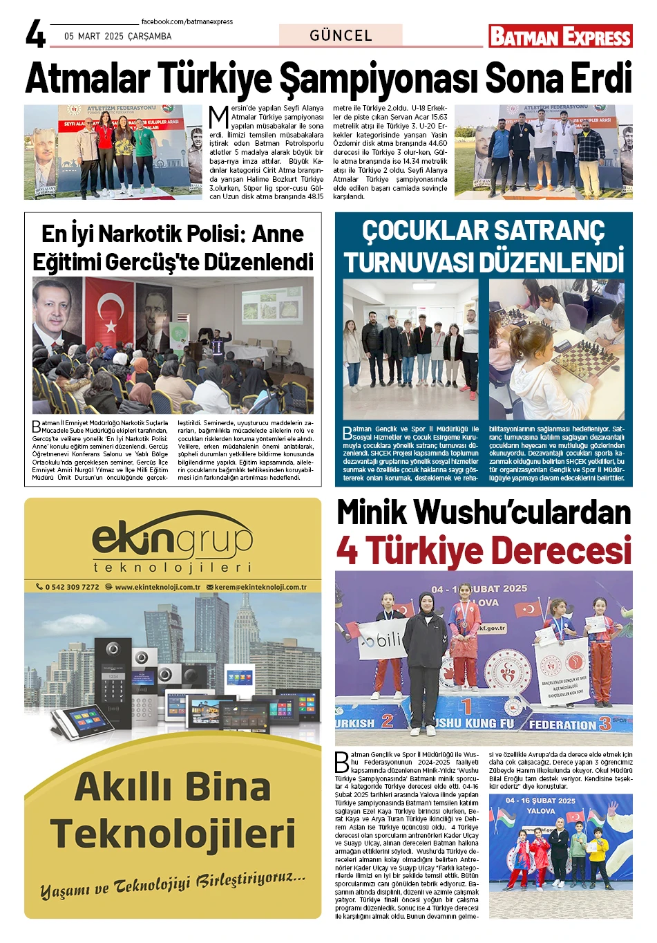 05 MART 2025 ÇARŞAMBA