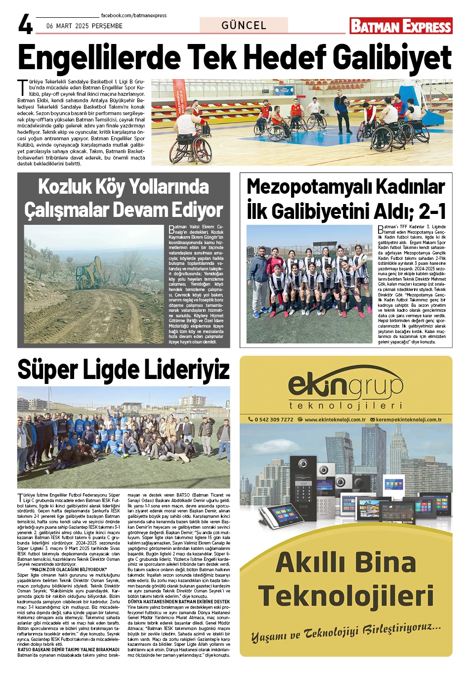 06 MART 2025 PERŞEMBE