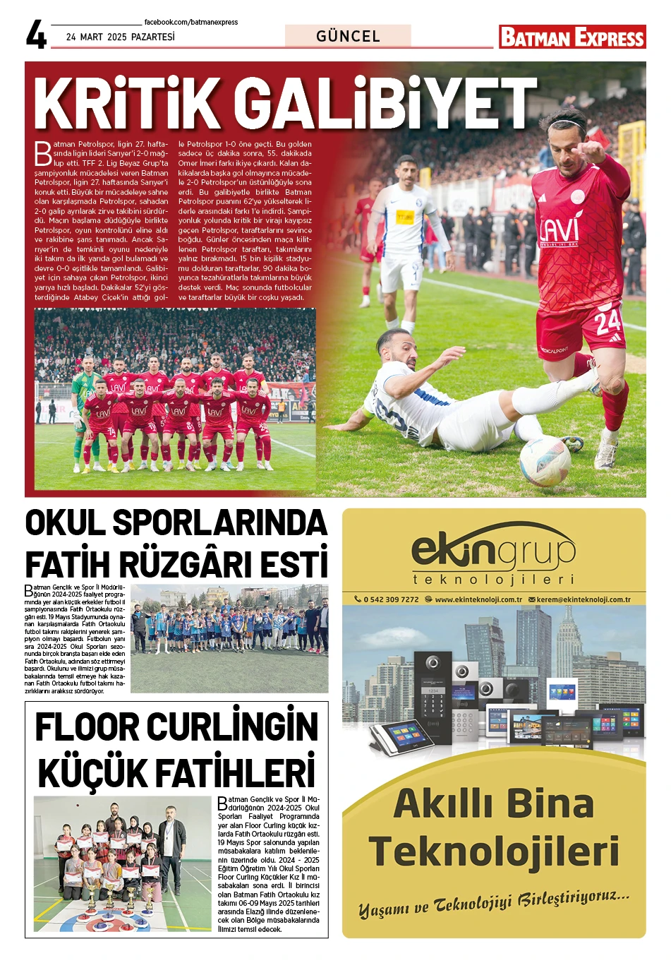 24 MART 2025 PAZARTESİ