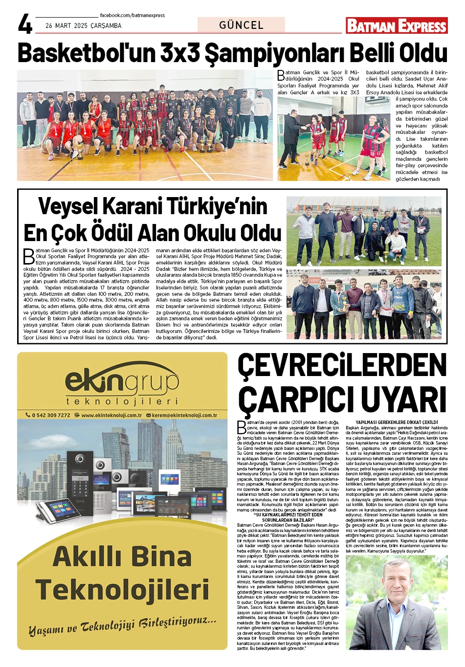 26 MART 2025 ÇARŞAMBA