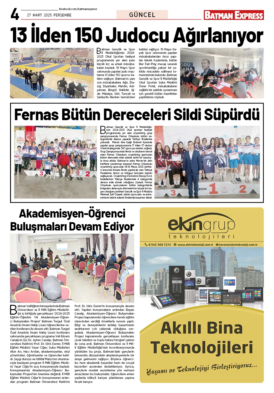 27 MART 2025 PERŞEMBE