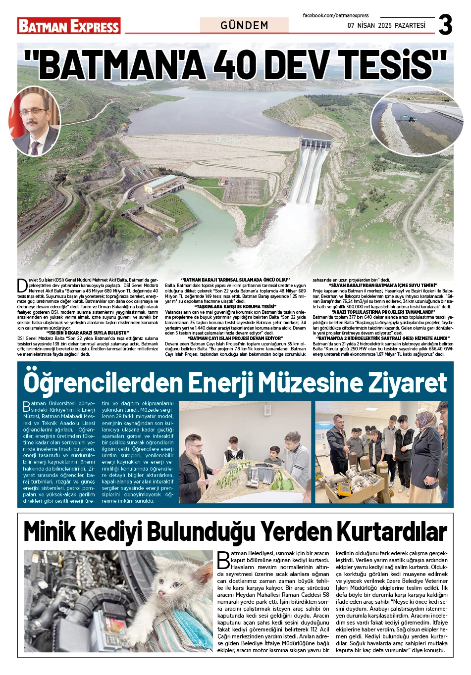 07 NİSAN 2025 PAZARTESİ