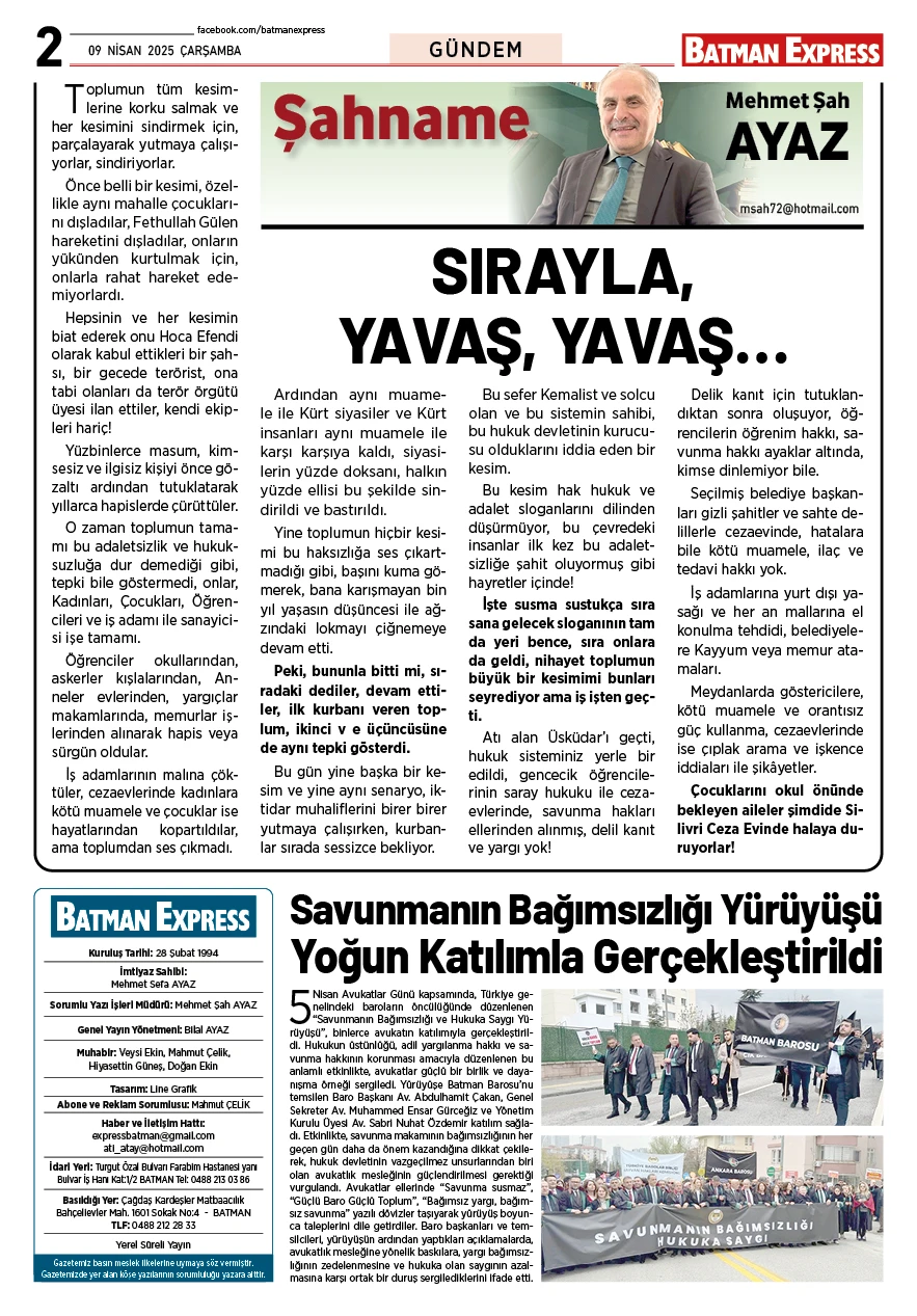 09 NİSAN 2025 ÇARŞAMBA