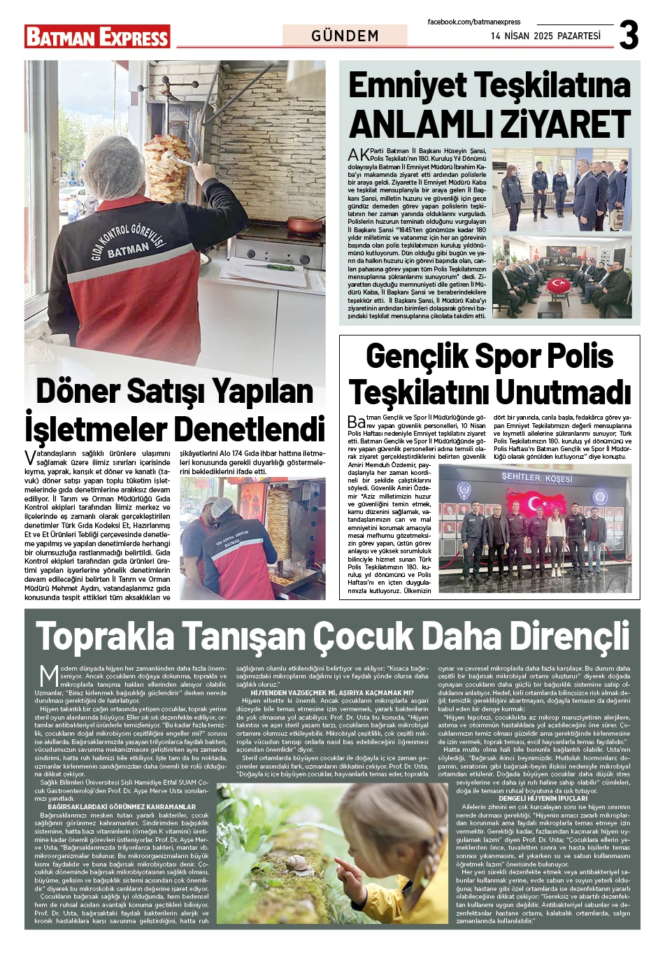 14 NİSAN 2025 PAZARTESİ