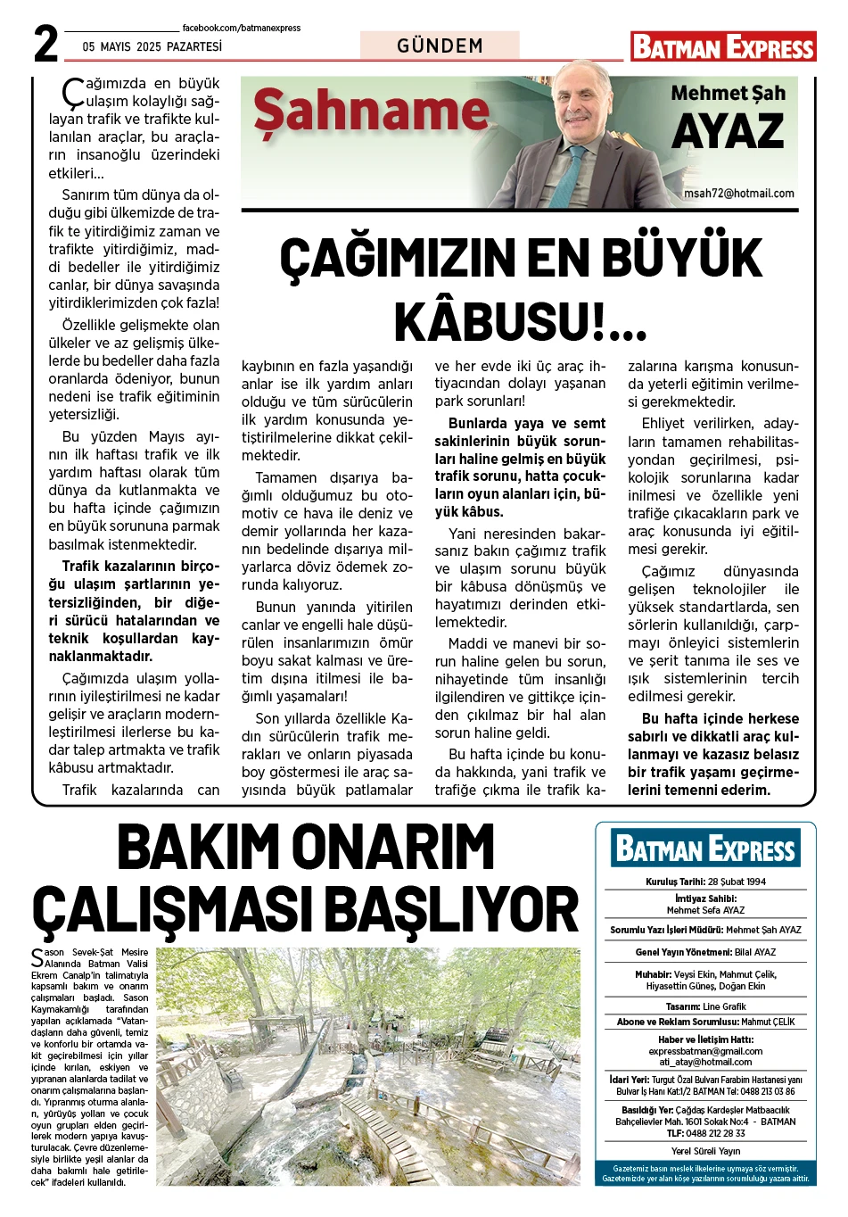 05 MAYIS 2025 PAZARTESİ