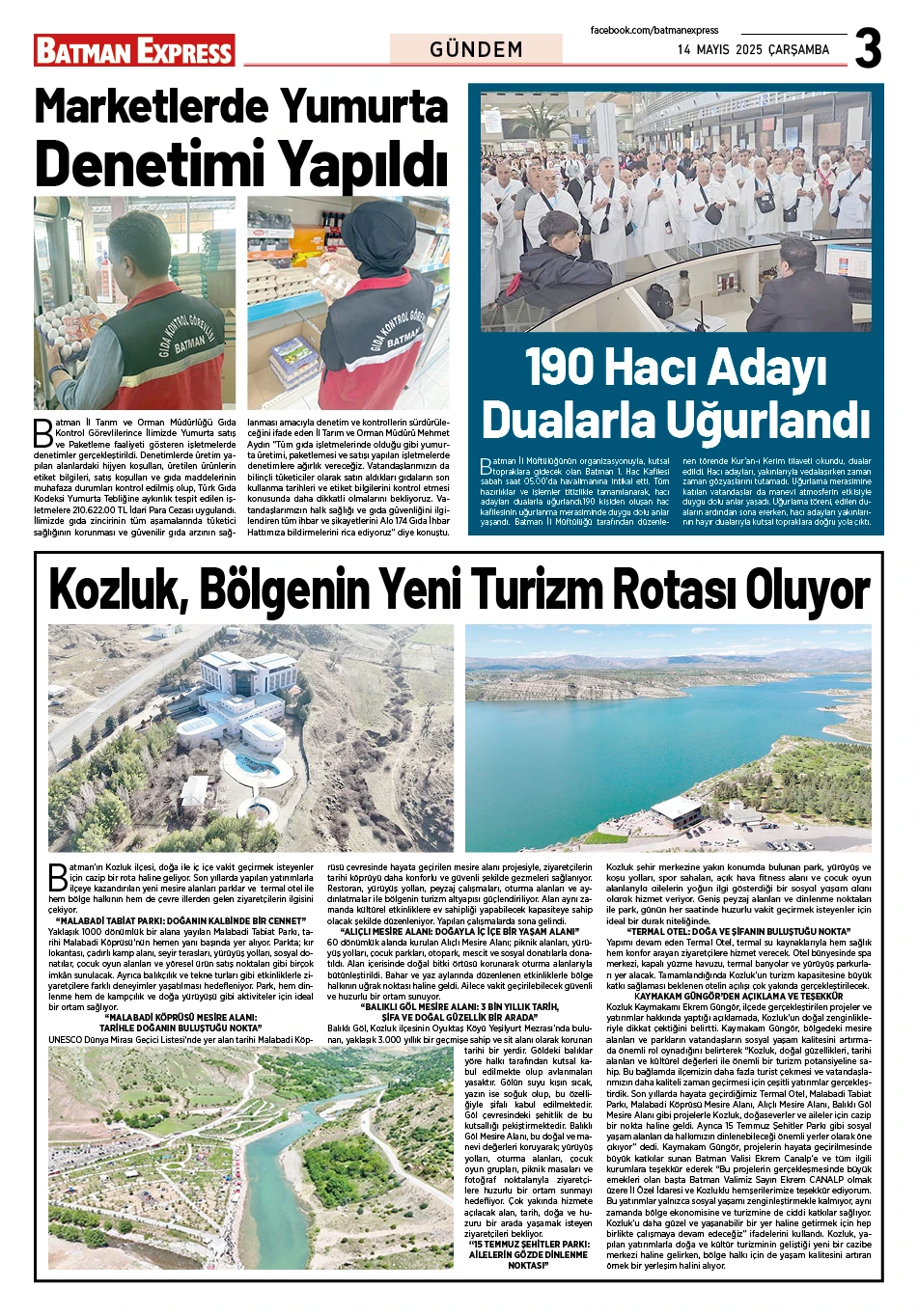 14 MAYIS 2025 ÇARŞAMBA