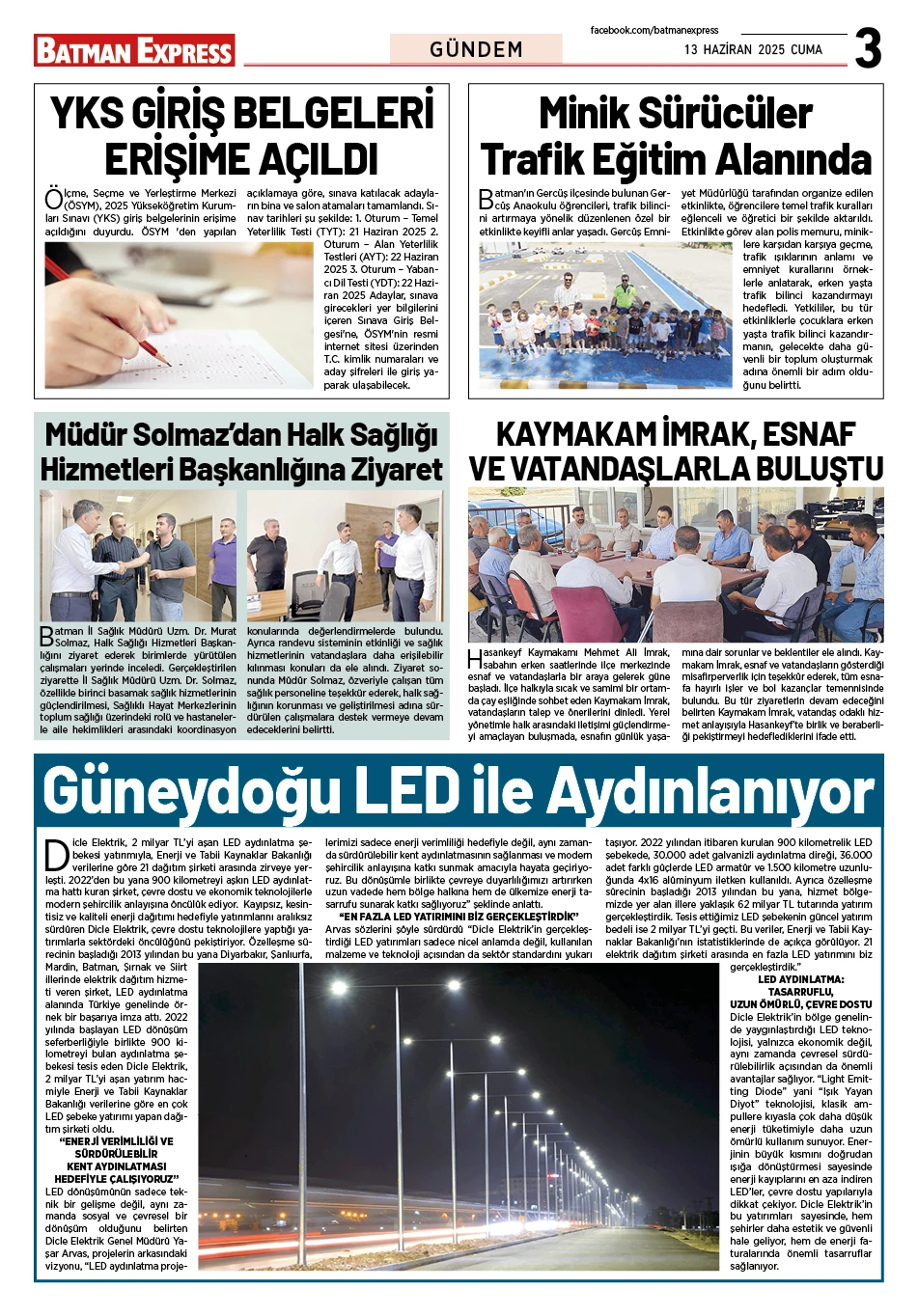 13 HAZİRAN 2025 CUMA