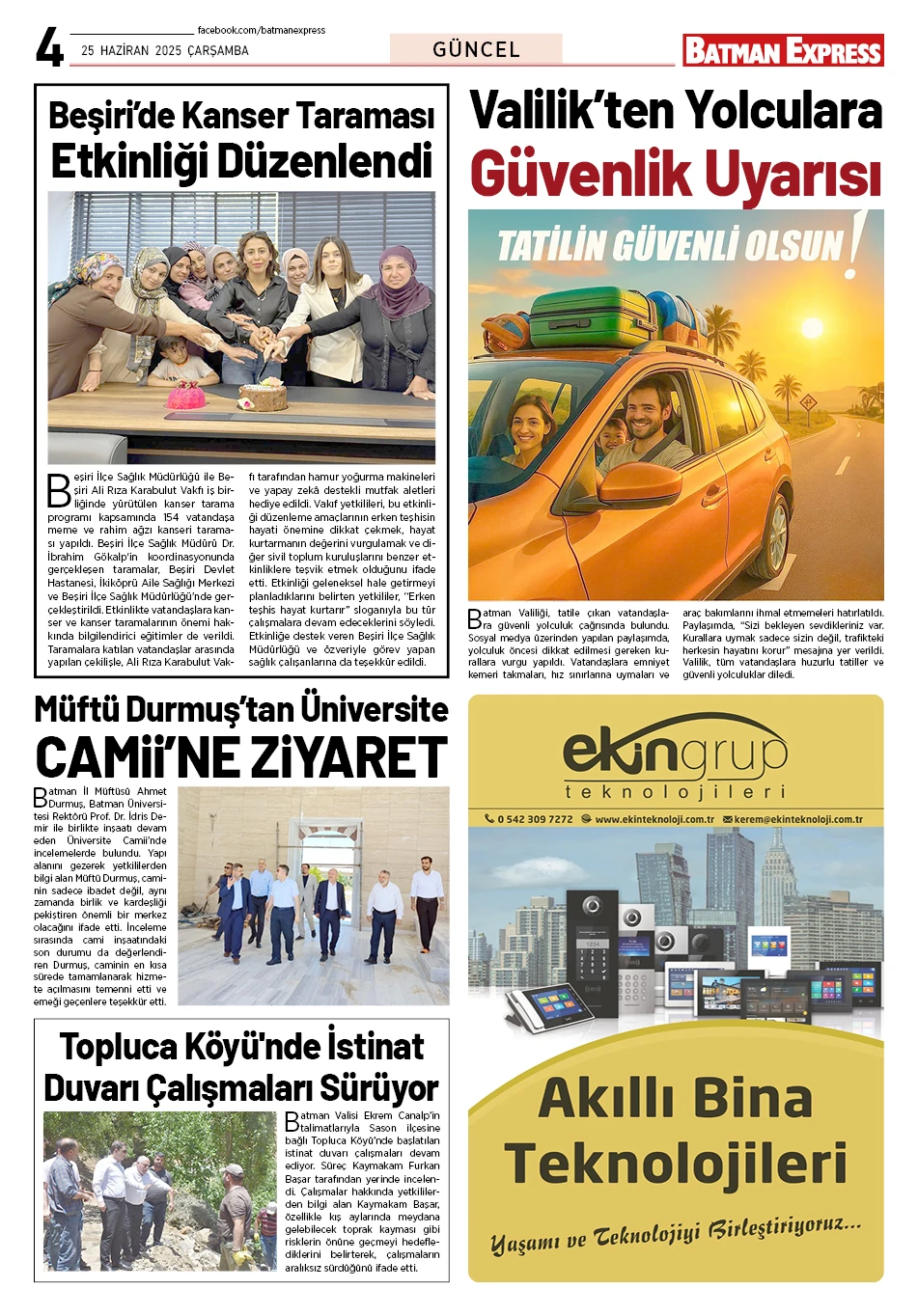 25 HAZİRAN 2025 ÇARŞAMBA