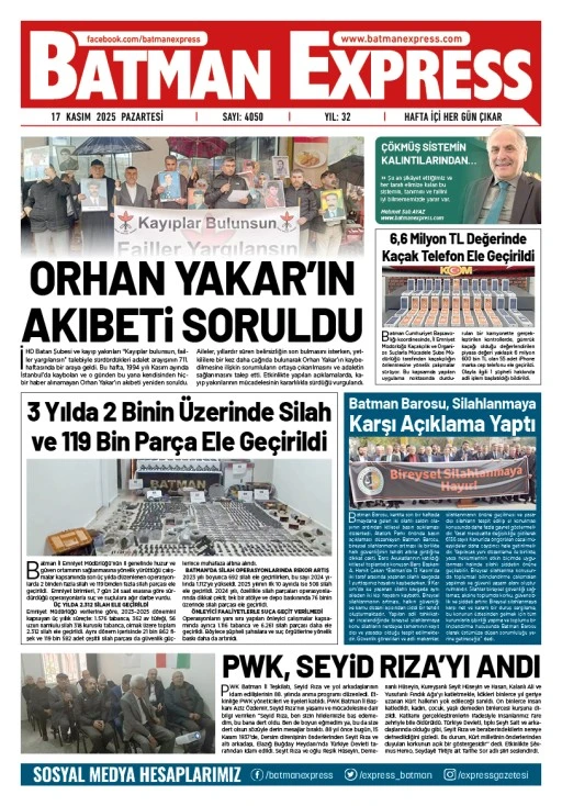 17 KASIM 2025 PAZARTESİ