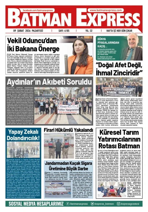 09 ŞUBAT 2026 PAZARTESİ