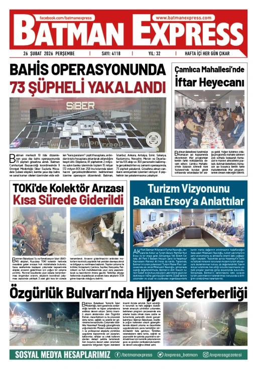 26 ŞUBAT 2026 PERŞEMBE