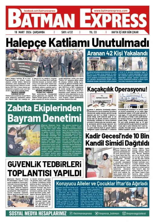 18 MART 2026 ÇARŞAMBA