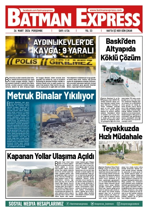 26 MART 2026 PERŞEMBE