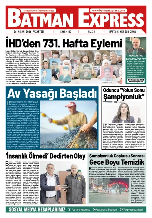 06 NİSAN 2026 PAZARTESİ