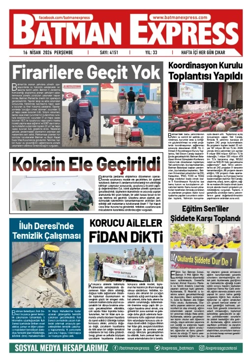 16 NİSAN 2026 PERŞEMBE