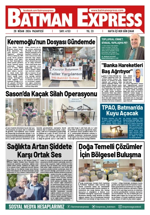 20 NİSAN 2026 PAZARTESİ