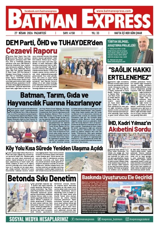 27 NİSAN 2026 PAZARTESİ