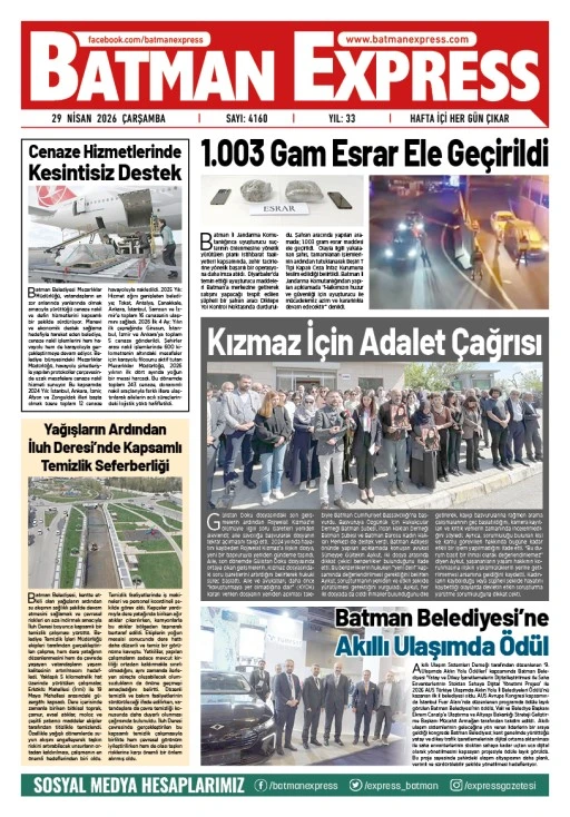 29 NİSAN 2026 ÇARŞAMBA