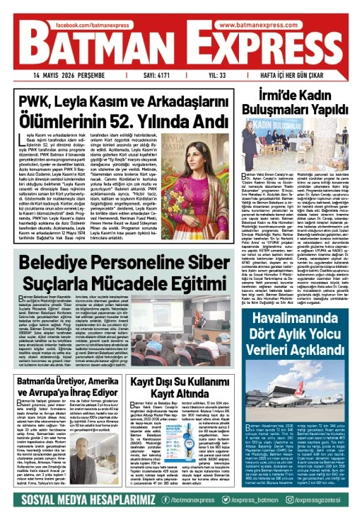 14 MAYIS 2026 PERŞEMBE