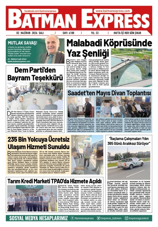 02 HAZİRAN 2026 SALI