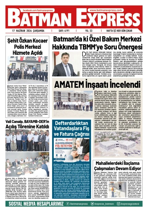 17 HAZİRAN 2026 ÇARŞAMBA