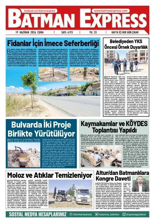19 HAZİRAN 2026 CUMA