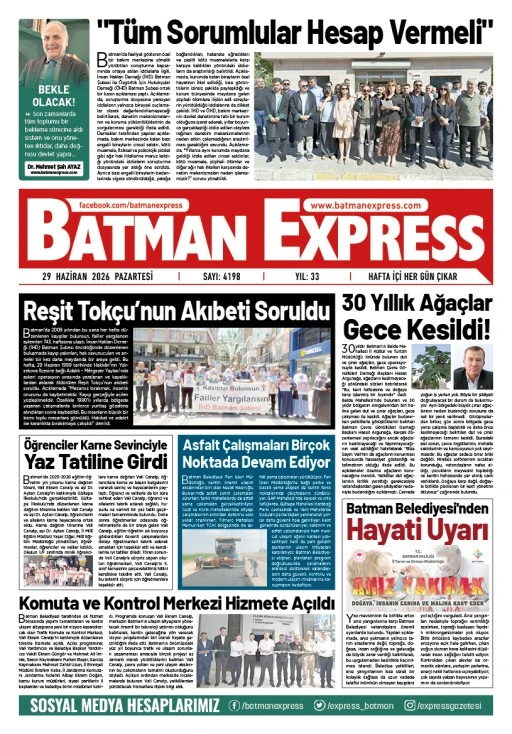 29 HAZİRAN 2026 PAZARTESİ