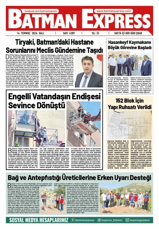 14 TEMMUZ 2026 SALI