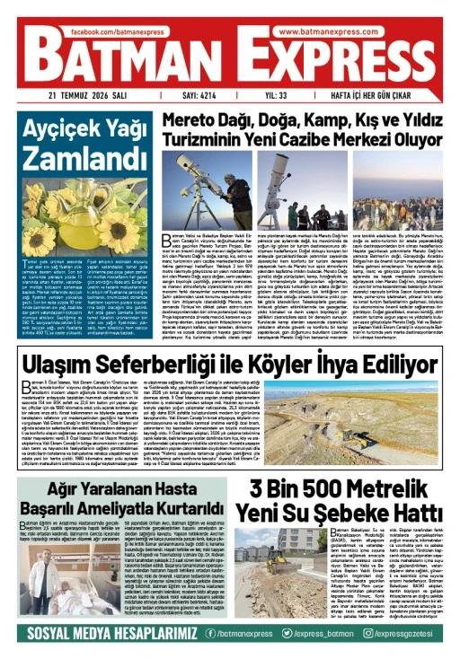 21 TEMMUZ 2026 SALI