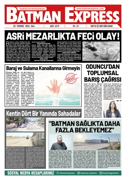 28 TEMMUZ 2026 SALI