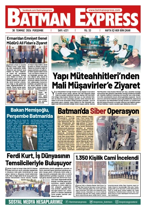 30 TEMMUZ 2026 PERŞEMBE