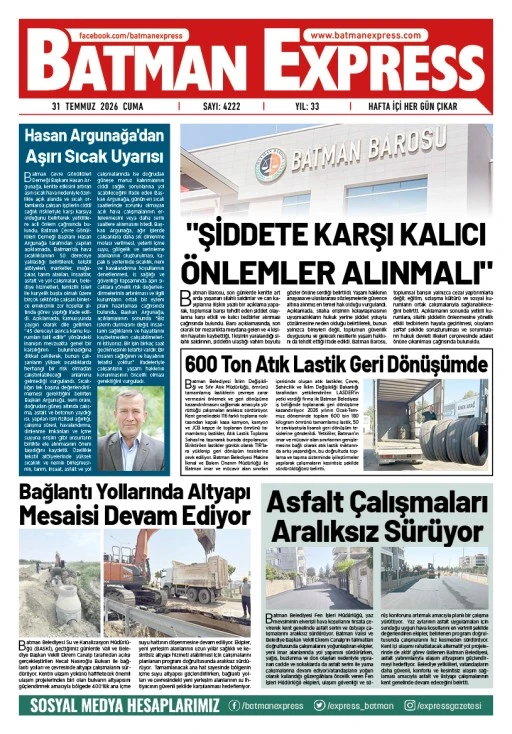 31 TEMMUZ 2026 CUMA