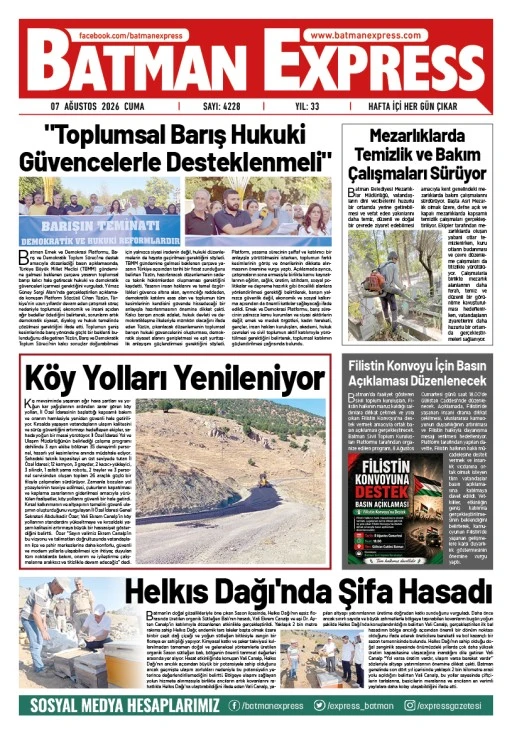 07 AĞUSTOS 2026 CUMA