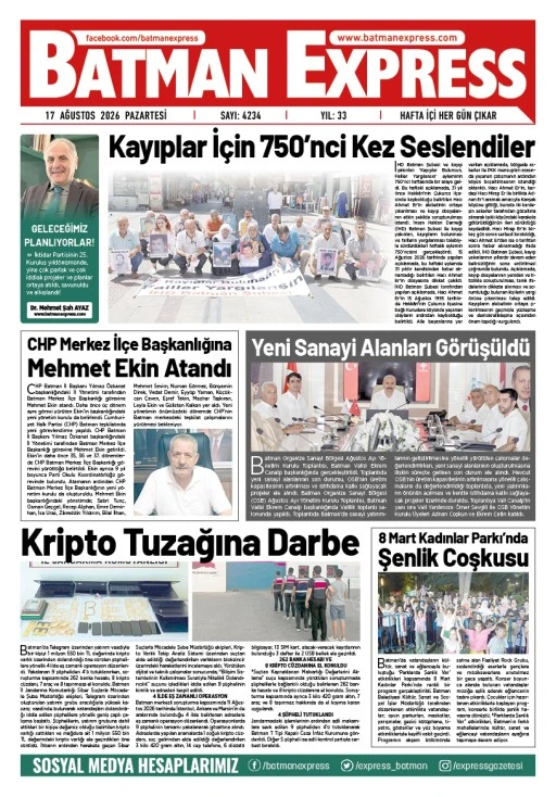 17 AĞUSTOS 2026 PAZARTESİ